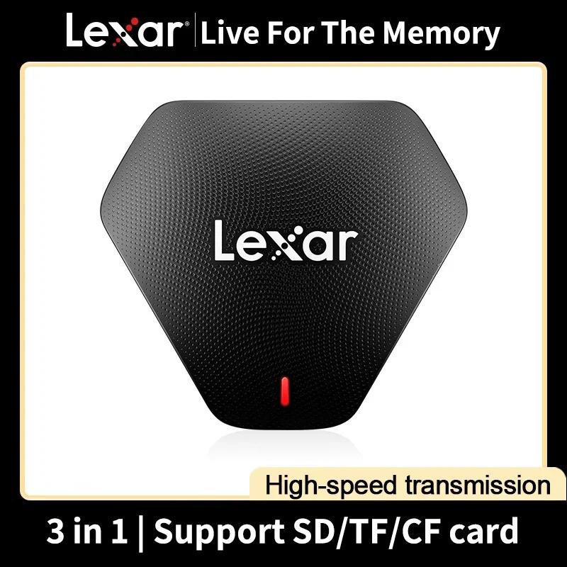 Lexar Original SD card reader 3 in 1 Card Reader USB 3.2 to SD Micro SD TF CF Memory Card reader SD Memory Cards Reader Supports SD, TF and CF Cards