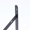 2Pcs Tripod Bracket Shelf Floating Shelf Heavy Duty Black/White Steel For Decorative Wall Mount Joint Angle Without Screws