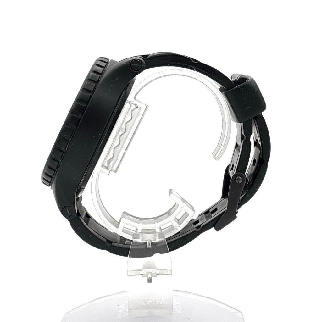 Used NIXON THE RUBBER 51-30 Black Blue Dial 300m Water Resistant Swiss Movement Men's Watch Working Condition