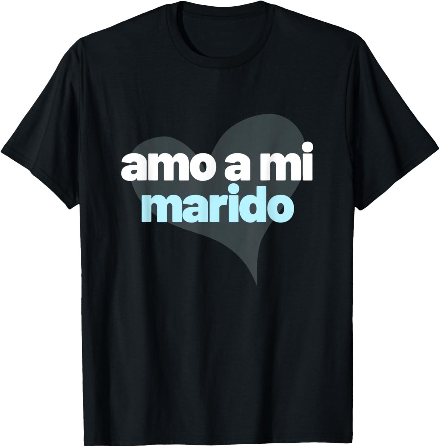 Amo a mi marido | I Love My Husband | recien casados T-Shirt S разноцветный
