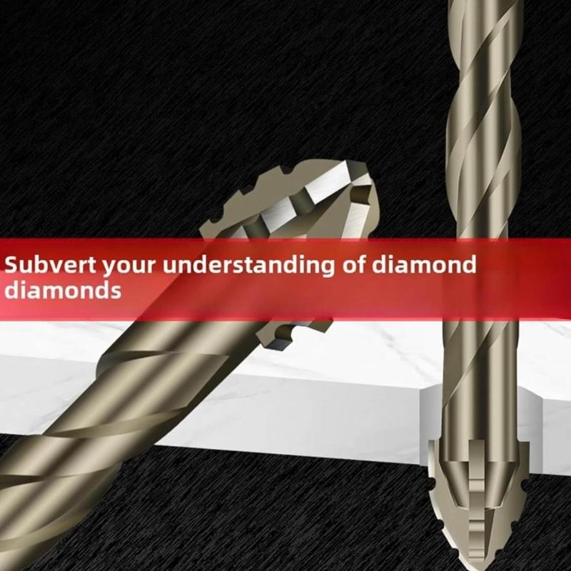 Full Size Serrated Eccentric Drill Bit Kit For Masonry Installation Ceramic Glass Concrete Crosses Bit Drilling Tool