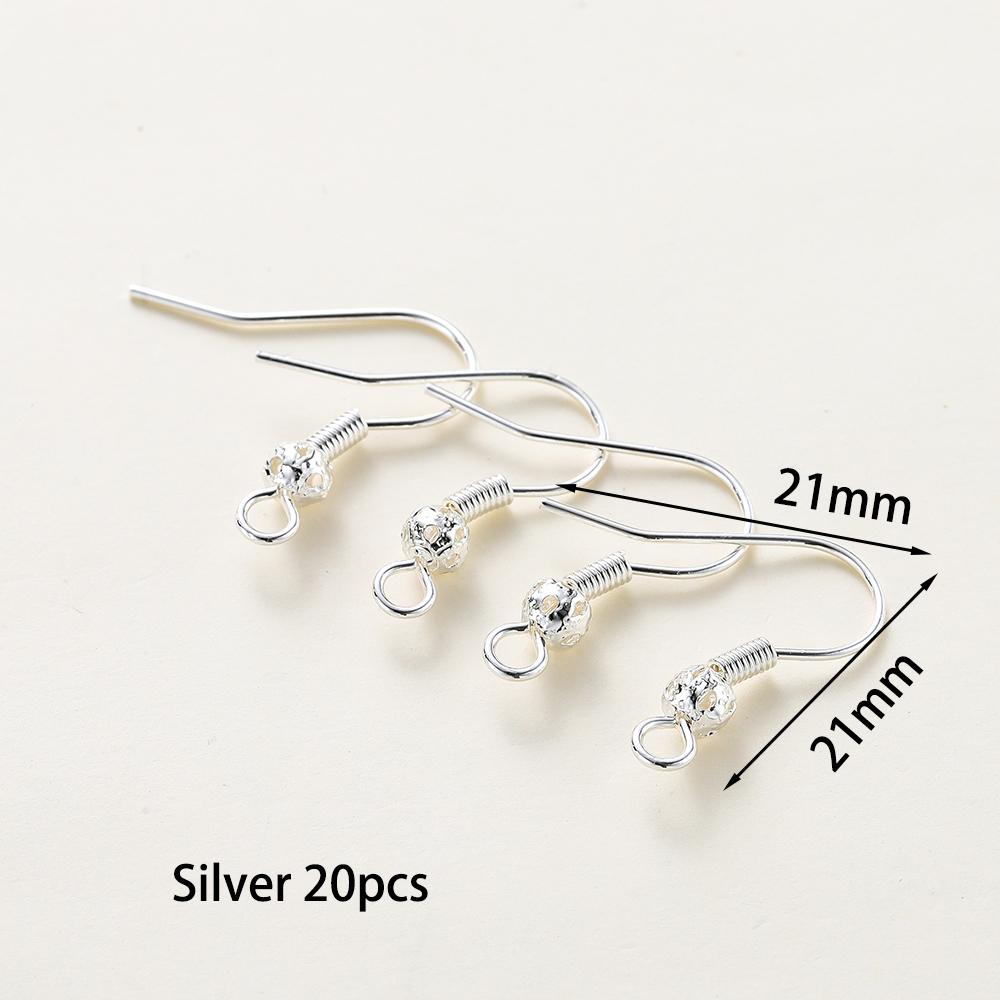 20 Stück/Los 6 Stile 14K 18K Vergoldete Ohrhaken mit Ohrbügel Ohrhaken Ohrringverschlüsse Zubehör für DIY Schmuckherstellung