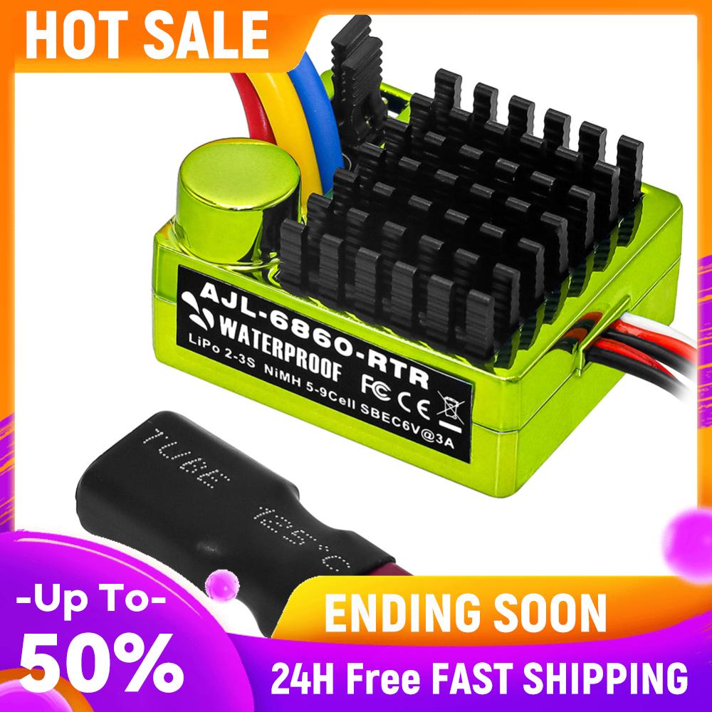 

2S LiPo Waterproof Brushed ESC Speed Controller Waterproof Brushed ESC for 1/10 RC Car RC Boat for Use with 540/550/750 Motors China Mainland