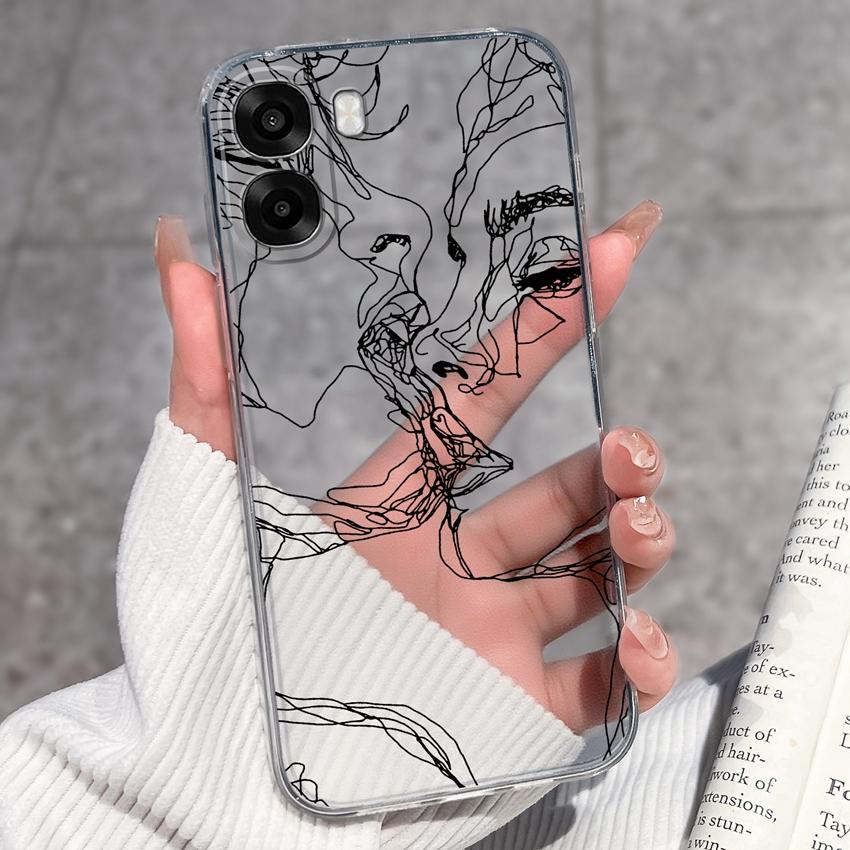 Kompatibilní Pro Oppo A6x A5x A6 Pro A39 K12x Kryt na telefon Roztomilý vzor Malý princ Měkké průhledné silikonové pouzdro s chráničem objektivu Pro Oppo Nárazníkové pouzdro