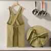 Breathable Wear Resistant Cooking Kitchen Aprons Adult Waist Aprons Soft Anti Fouling Restaurant Work Clothes Home