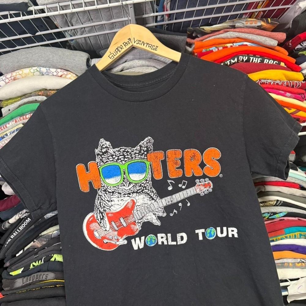 Редкий! Современная футболка Hooters world tour Унисекс Все размеры FL0794 Унисекс Футболка XL