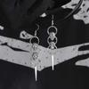 Skull Earring Punk Style Alloy Dangle Jewelry For Women