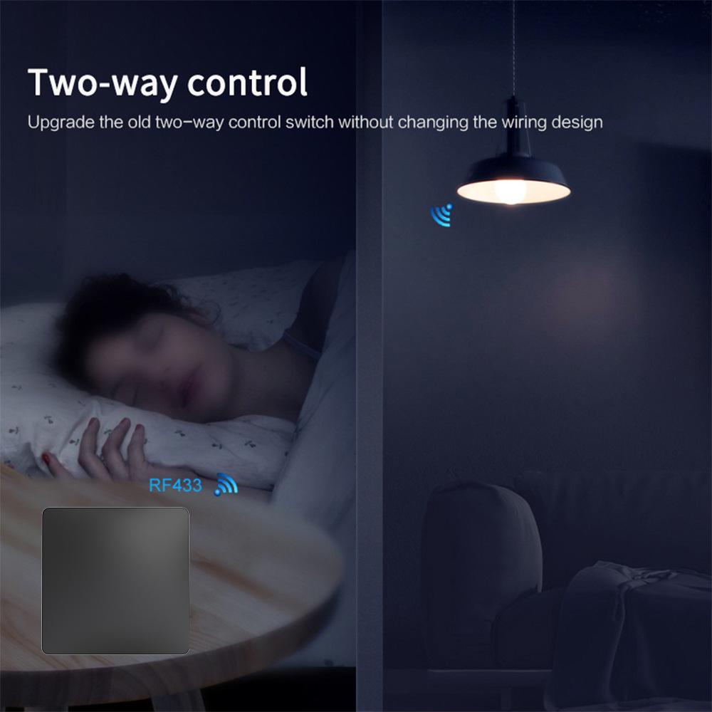 Tuya Graffiti ZigBee Smart WiFi Selbstversorgender Kabelloser Lichtschalter