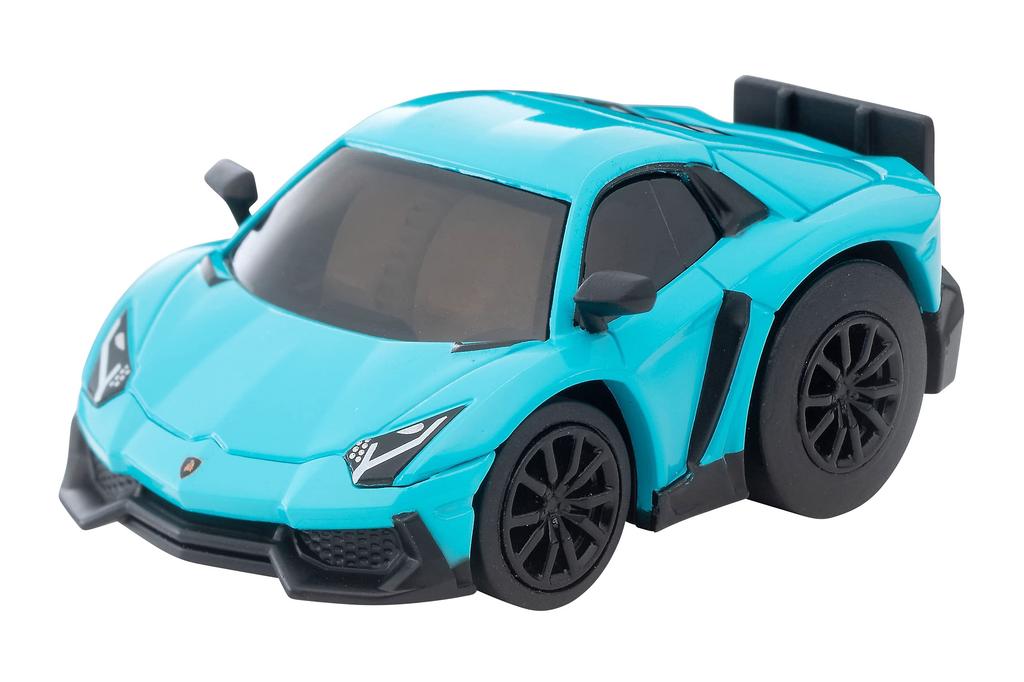 TOMYTEC zero Lamborghini Aventador Anniversario Light Blue Choro-Q Z-75c 50° (Finished Product)