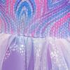Kids Girls Witch Purple Princess Mesh Tutu Dress Birthday Halloween Cosplay Costumes