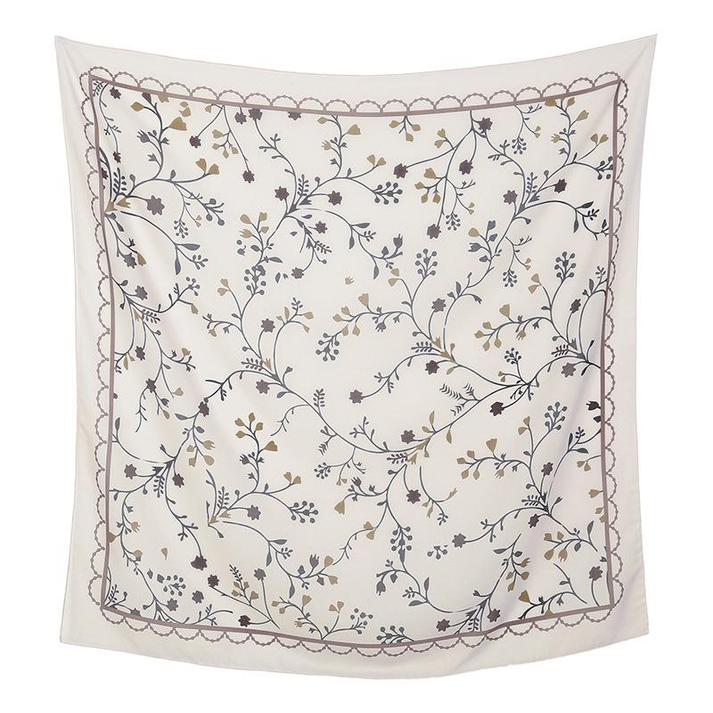 Autumn and winter hot-selling new floral printing large-size square scarf women's popular Malay women's headscarf