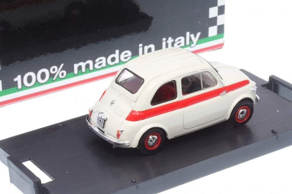 Blum Scale 1957 Fiat Nuova 500 Sport Tetto Metallico Metallico Scale Model 1/43 (Grey)