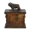 Polish Lowland Sheepdog, PON, Valee Sheepdog - Urn for the Ashes of a Dog, Urn with a Statuette, Elegant Urn In the Classic Style of the Brand