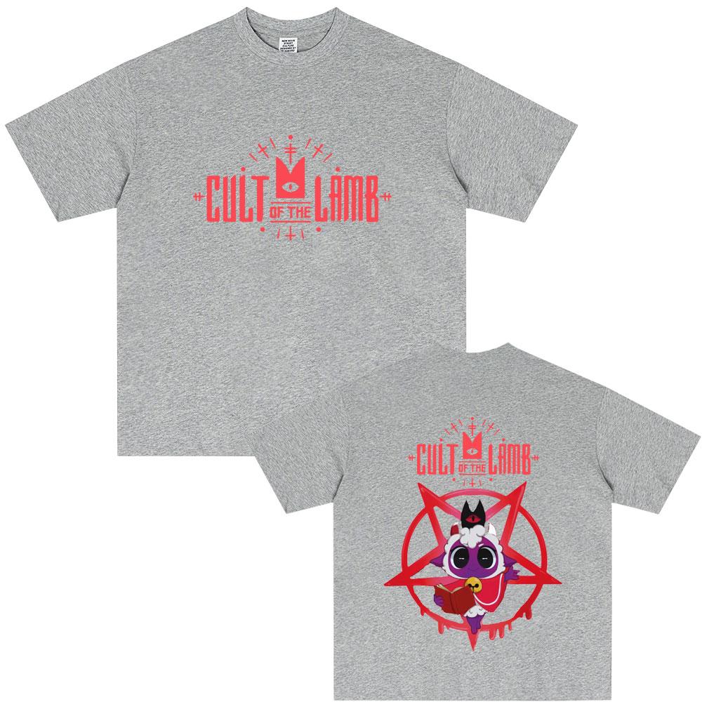 Hot Sale Game Cult of The Lamb Funny Graphic Tshirt Unisex Women Casual Soft Cotton T Shirts Unisexs Vintage Oversized Streetwear