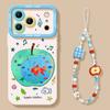 Three-dimensional gilt fish belt flash, suitable for iPhone17promax mobile phone case, embossed Apple 16Pro all-inclusive summer set.