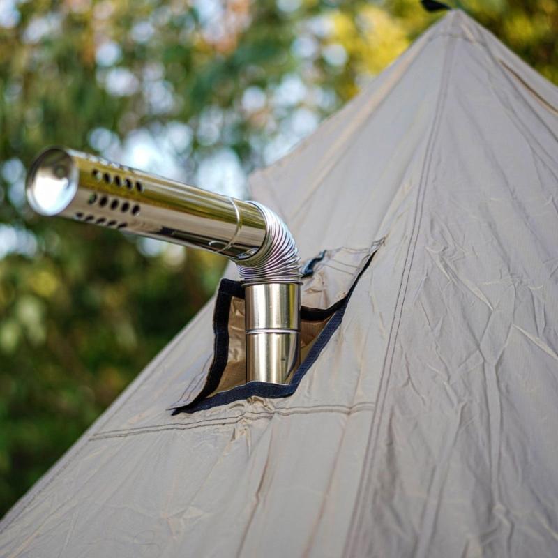 Wind Resistant Outdoor Stove Pipe Tent Heaters Accessory Corrosion Proof Design Camping Equipment for Any Season