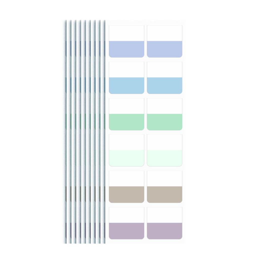 10 Pcs Sticky Notes Page Markers Practical Reading Tabs Self-adhesive Sticky Index Tabs for Books Bookmarks Binders