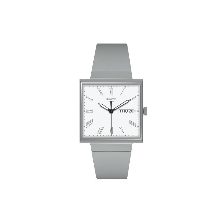 SWATCH Montre Mixte What if Blanc SO34M700