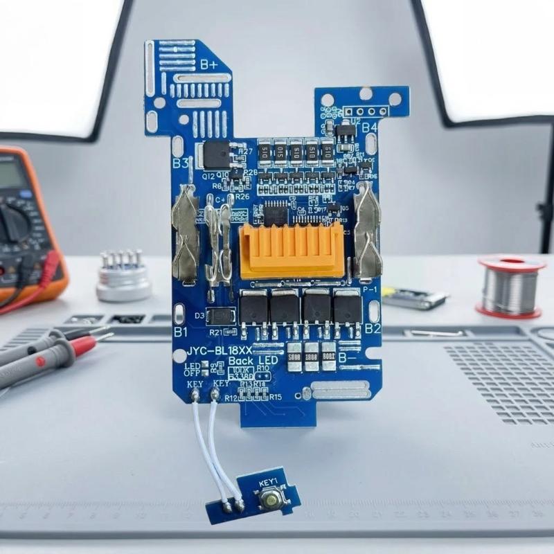 Bms Pcba For 18V Li-Ion Battery Case Balance Charging Circuit Board Lithium Ion Batteries Pack Bl1830 Bl1860 Bl1890