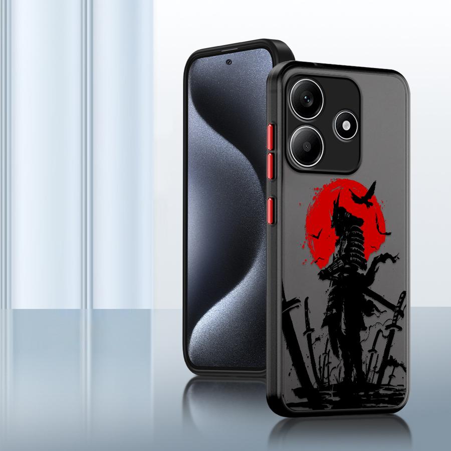 Case for Xiaomi Redmi Note 14 13C 9S 13 Pro Plus 10 14C 12 A4 11 Funda Back Phone Cover Japanese Samurai