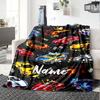 Custom Name Racing Theme Printed Blanket - Perfect for Couch, Bed, Travel & Outdoor Use | Machine Washable, Cozy & Durable.