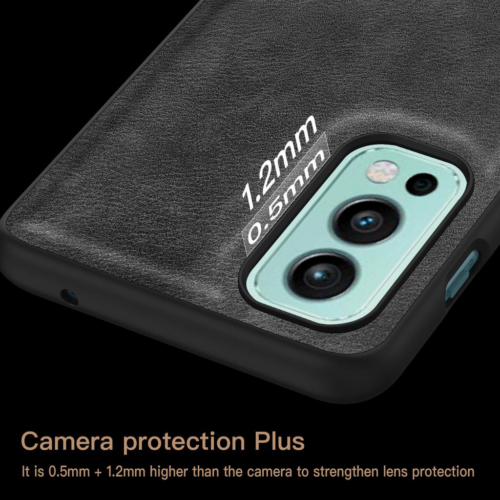Für OnePlus Nord 2 5G PU-Leder+TPU+PC Handyhülle Retro Textur Sturzsichere Abdeckung