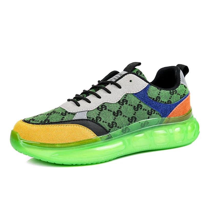 Fashion 2024 Latest Men's Thick Soled Height Increasing Versatile Casual Shoes Fashionable Campus Style Youth Running Sports Shoes