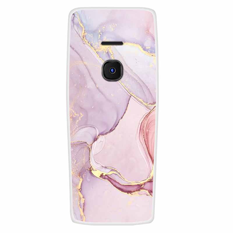 For Nokia 8210 4G Case Soft Silicone Owl Wolf Fashion Back Covers for Nokia 6300 4G Cases Lovely Painted Marble Protection Bags