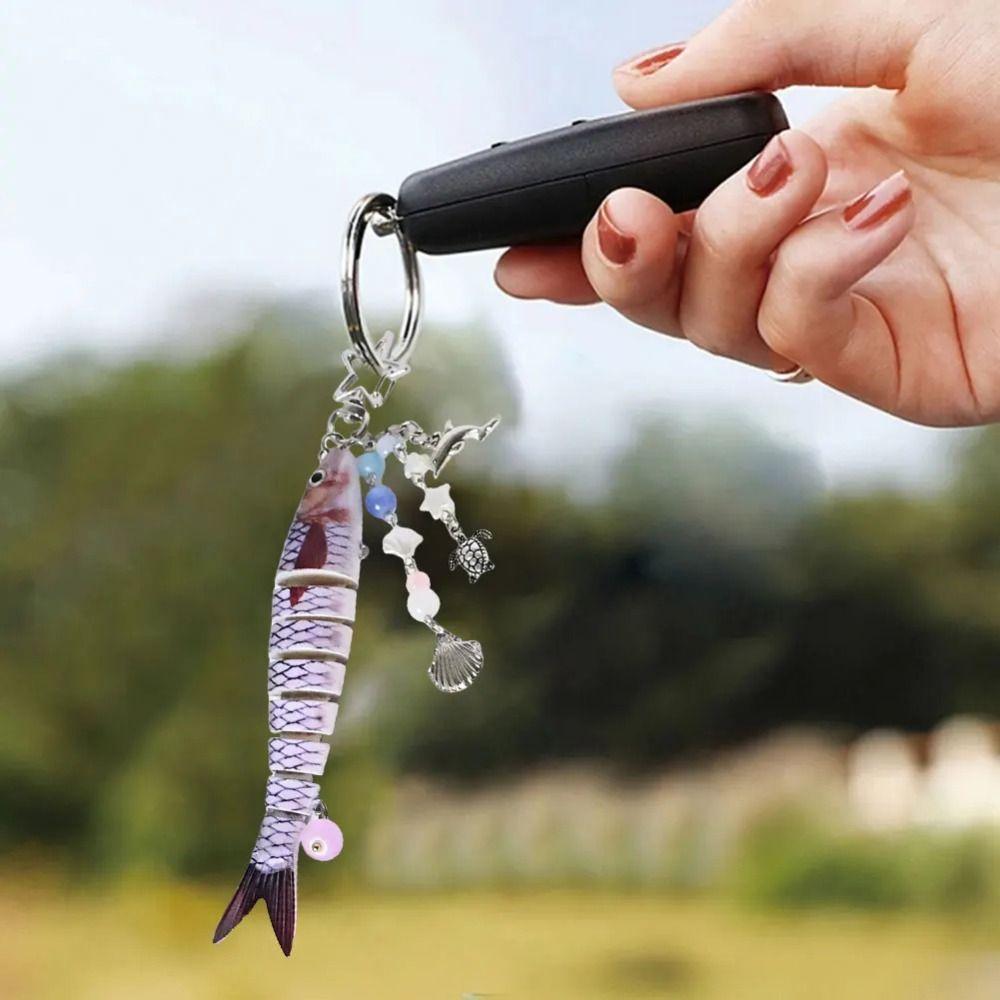 Phone Lanyard Handmade Fish Keychains High-precision Fish Bait Lanyard Backpack