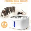 2.5L APP Controller 5V USB Automatic Cat Dog Water Quite Fountain Dog Water Dispenser Transparent Filter Smart Pet Drinking Bowl