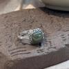 925 Silver Retro New Chinese Tang Grass Pattern Square Ring Ring Opening Adjustment Hetian Jasper Light Luxury Simple Premium 2026