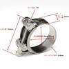 Muffler Bands, 2 Pieces, Bike Parts, Hose Band, Muffler Clamp, Exhaust 304 Stainless Steel,