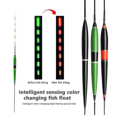 Bimoo NEU Bisswechsel-Farbe, elektronische LED-Angelpose, Nachtangelpose, leuchtet im Dunkeln