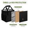 4Cup Coffee Carrier Drink Holder Cup Carrier Takeout Carrier Insulated Beverage Bag With Handle Anti-tipping 4-cup Insulated bag