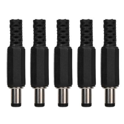 5 Stück 2,1 mm x 5,5 mm Stecker DC-Stromanschluss Buchse Koaxialanschluss Adapter