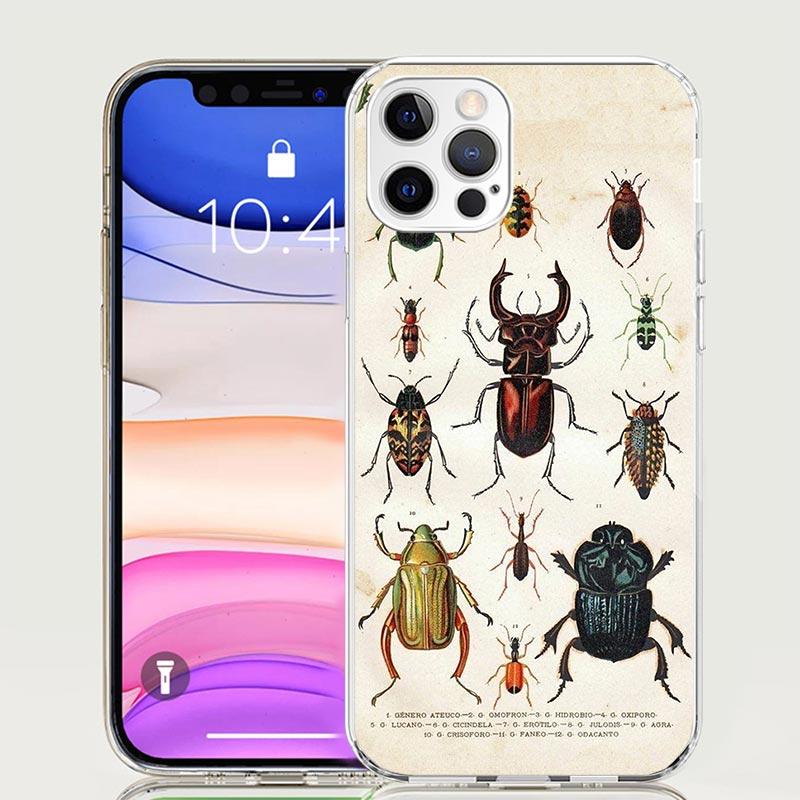 Bugs Bees Scientific Decomposition Phone Case For iPhone 17 Air 16 15 Plus 11 14 Pro Max 13 Mini 12 7 8 + SE Pattern Art Customi