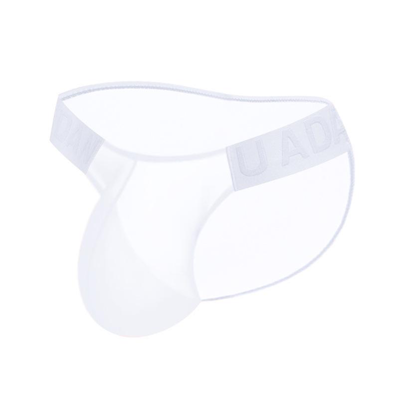 1/3-teilige sexy Herren-Slips, ultradünne transparente Unterwäsche aus Eisseide für den Sommer, geprägte Taillenbewegung ohne Spuren der Unterhose