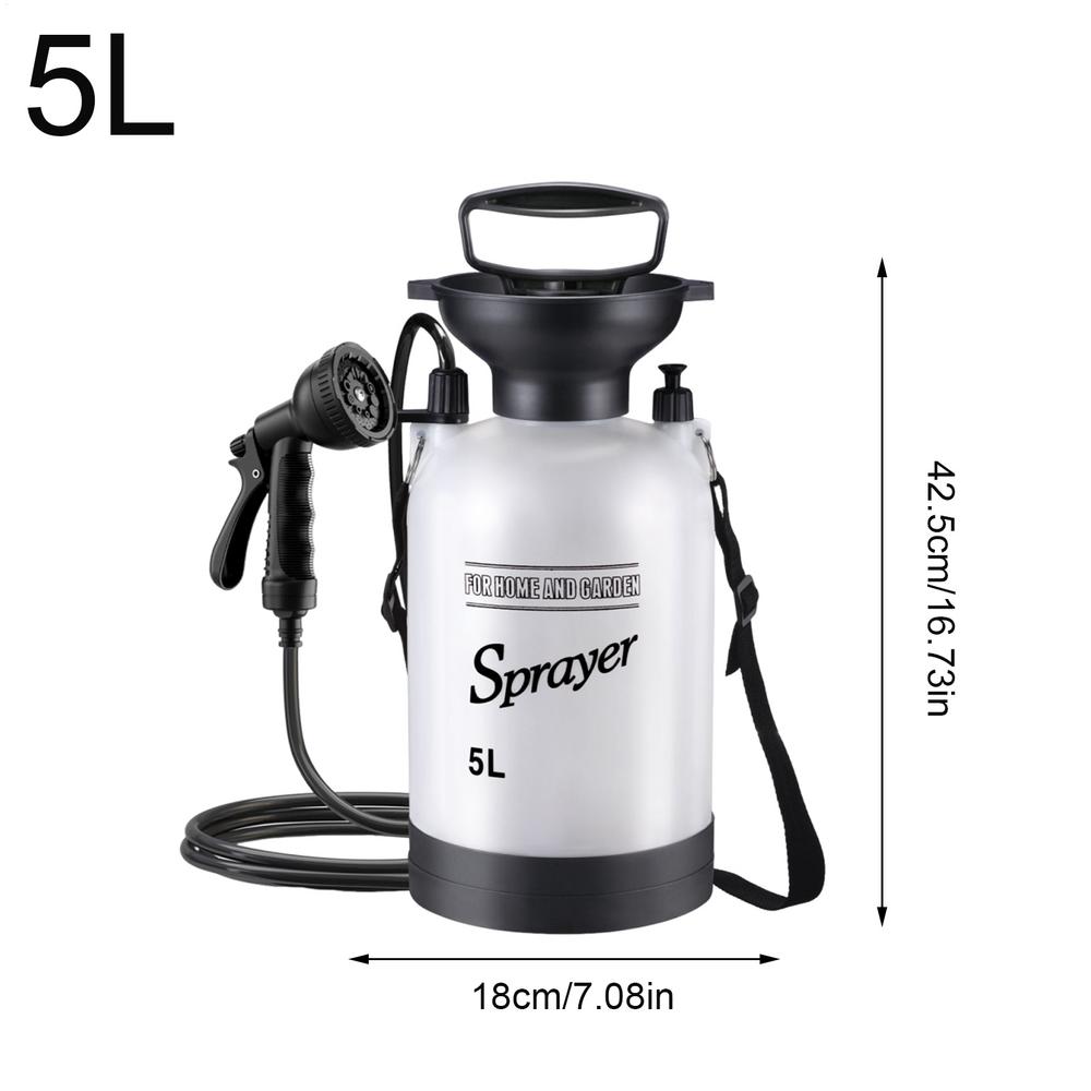 

5/8L Portable Shower Water Pump for Outdoor Traveling Hiking Camping Multi-function Handheld Sprayer for Irrigation Car Wash