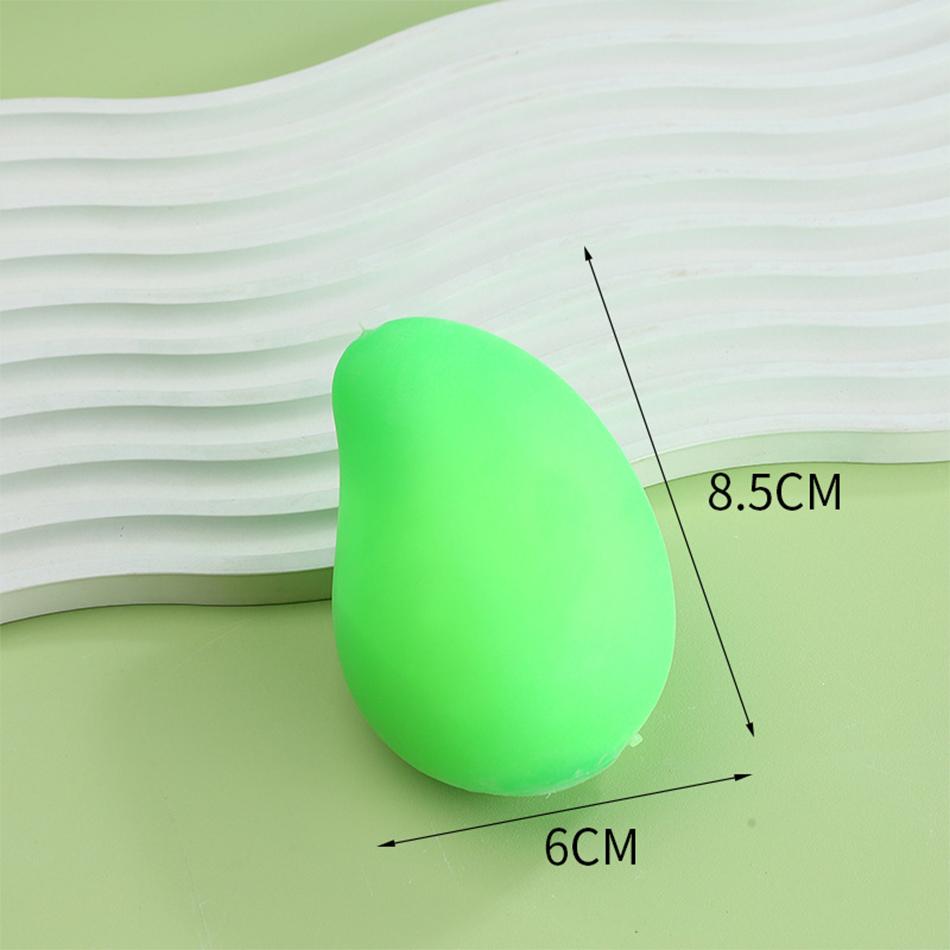 Handmade Crispy Mango Stress Ball Toy Crunchy Squeeze Ball Round Blocks Filled Anti Stress Toys for relaxation and stress relief