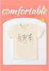 European & American Style Girls' Summer Short-Sleeve T-Shirt for Toddlers & Young Kids - Printed Round Neck Pullover