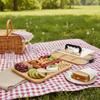 Square Cheese Tray Transparent Acrylic Lid Biscuit Snacks Platter Snack Service Trays  Holiday