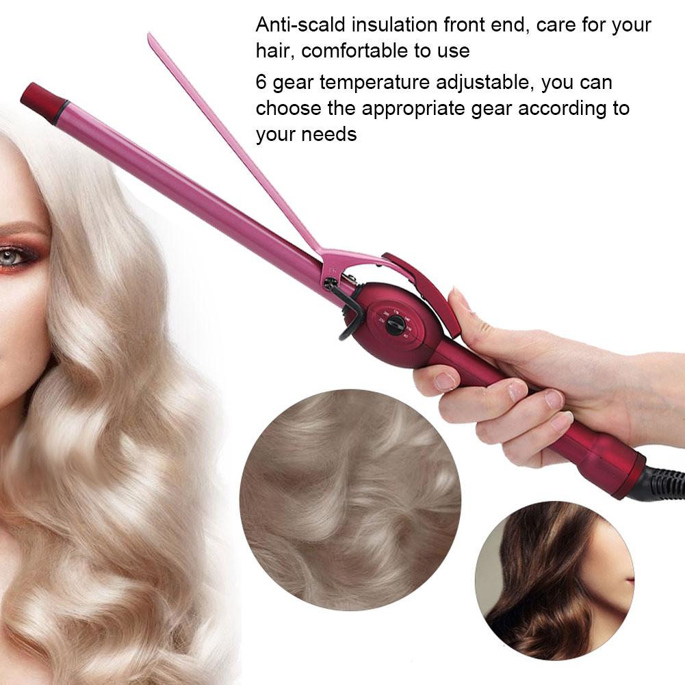 Mini Electric Hair Curler Salon Curling Wand Anti-Scald Temperature Adjustment Hair Styling Tool