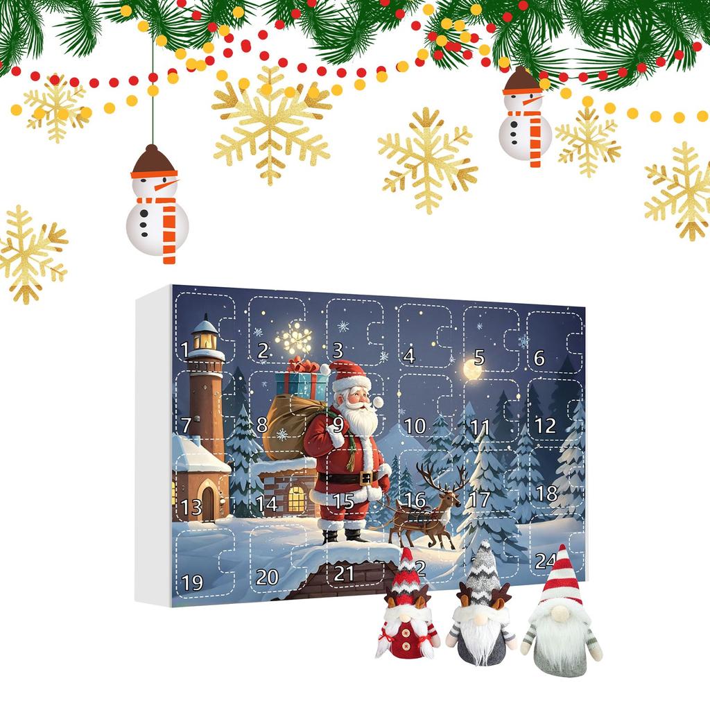 Christmas Advent Calendar 24 Days Gnome Countdown Calendar Faceless Old Man Dolls Surprise Toys Kids Boys Girls Christmas Gifts