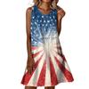 Summer Dresses For Women Loose Beach Vacation Casual Sleeveless V-neck  Sundresses With Pockets Tank Dress