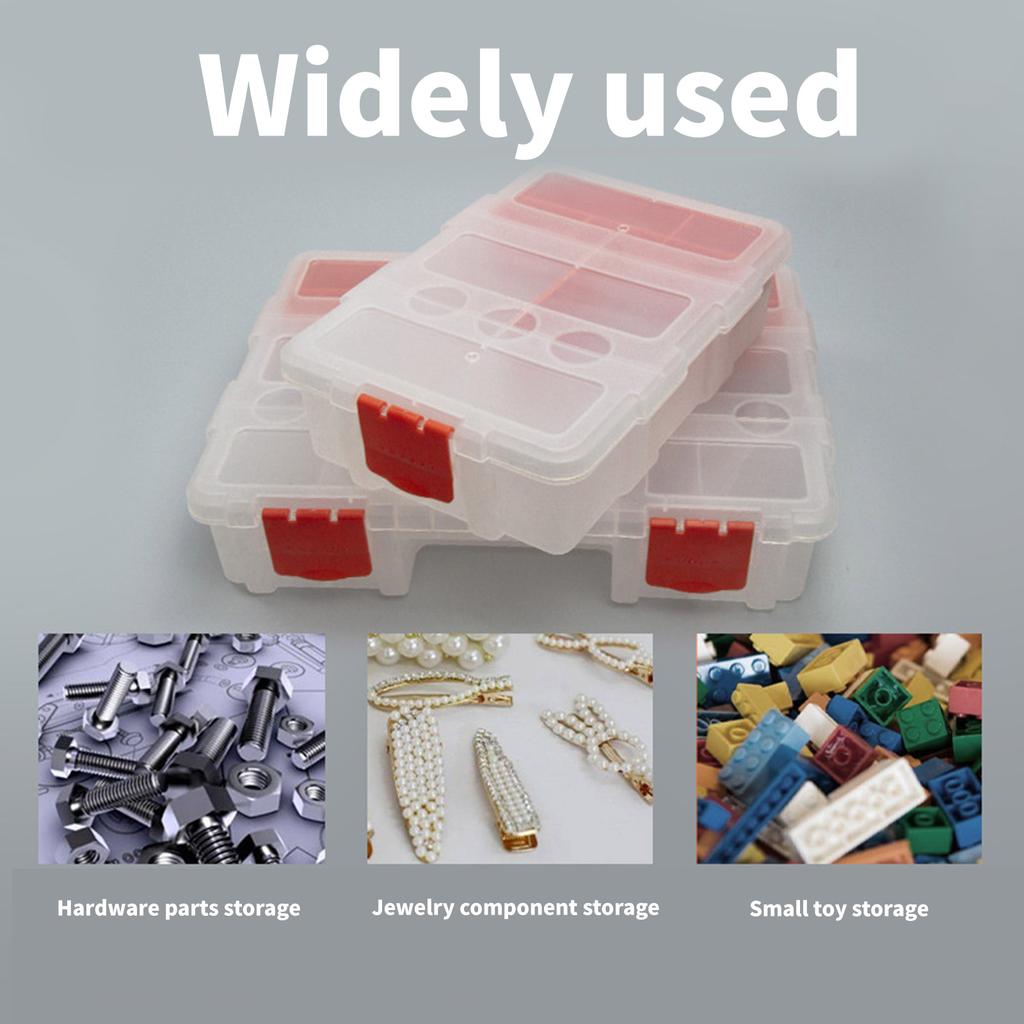 Small Parts Organisers Hardware Storage Box with Lid Hardware Organizers Box Screws Sorting Box for Screws and Nuts