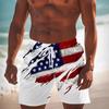 New Independence Day D Printed Casual Breathable Men's Beach Pants Breathable and Comfortable