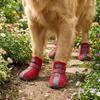 4PCS/SET Breathable Pet Booties Non-slip Pet Paw Protector Mesh Dog Shoes Outdoor Use
