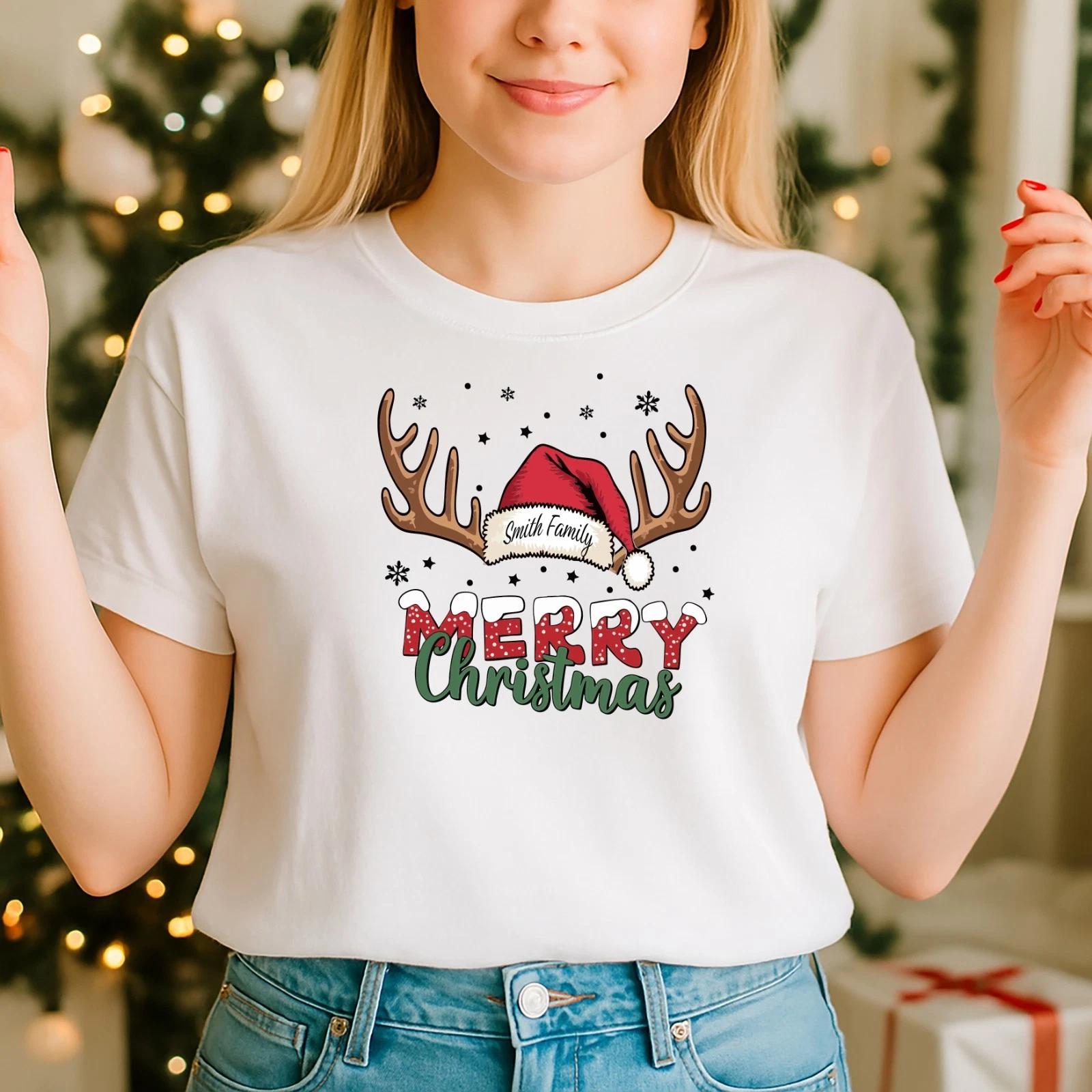 2025 Christmas unisex ,Night before Christmas Family, Marry Family (CH) 2XL