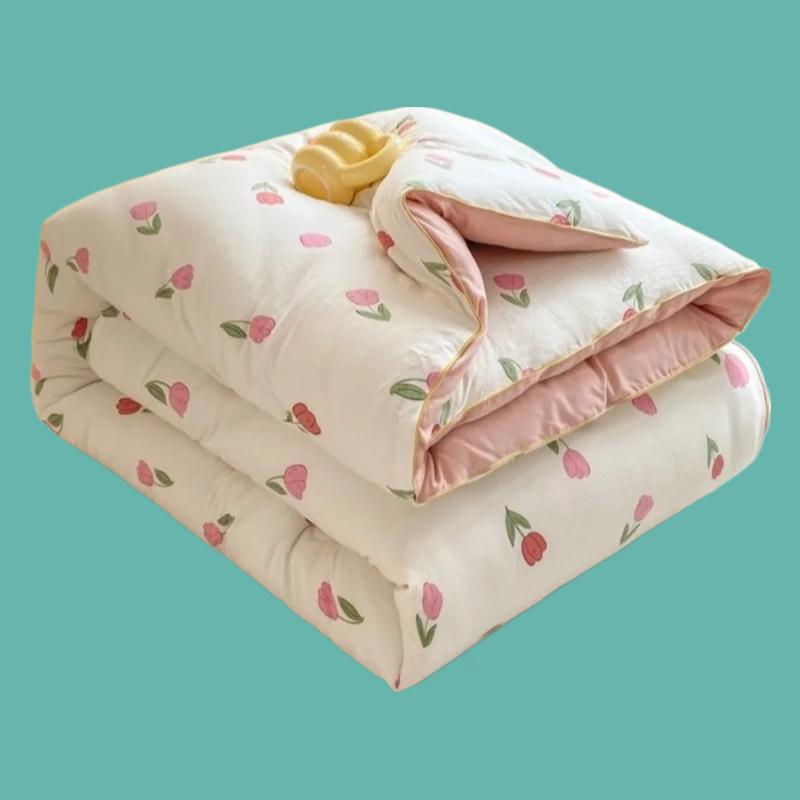 Printed Class A Raw Cotton Soybean Quilt Thickened Spring And Autumn Quilt Soybean Fiber Winter Quilt