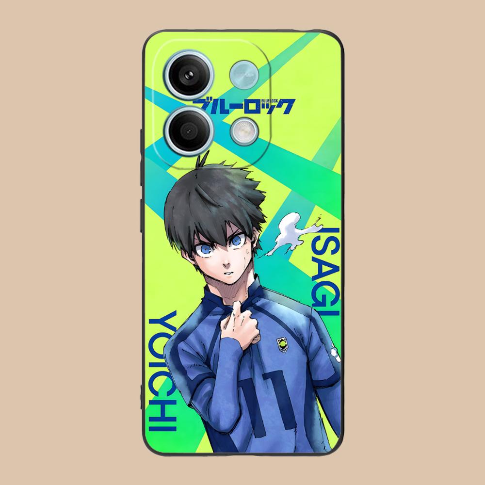 Blue Lock Isagi Yoichi Matte TPU Mobile Phone Case for Xiaomi 15 14 13 12 Mi 11 T Ultra Lite Pro S X 5G Colorful Printing Cover
